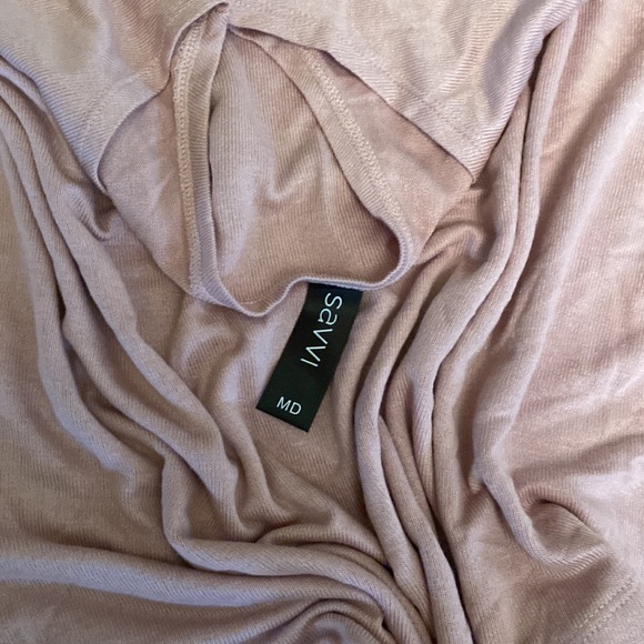 SAVVI MD Light Rose Pink (Light Mauve) Asymmetrical DARCY Top - Picture 13 of 14